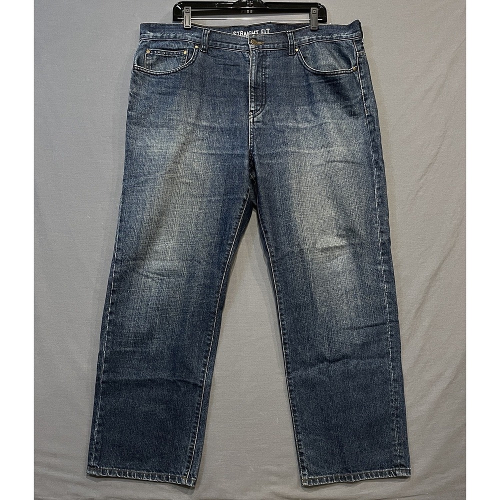 Chaps Denim‎ Straight Fit Jeans Mens 40/30 Blue 100% Cotton Medium Wash